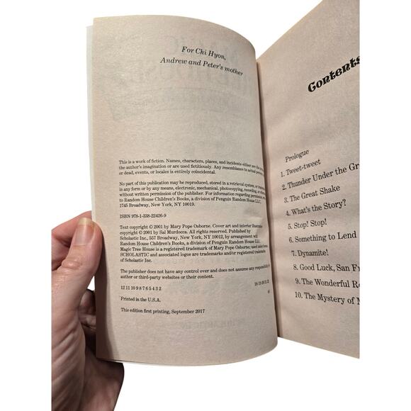 Magic tree house #24 earthquake in the early morning by Mary Pope Osborne - Picture 6 of 7